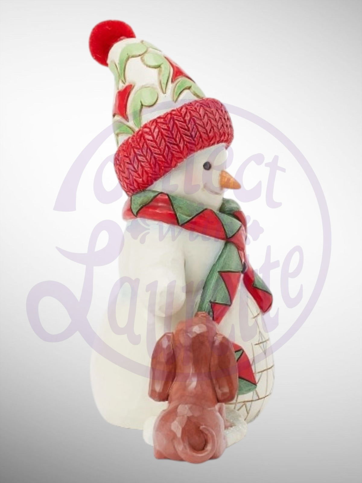 Jim Shore Heartwood Creek - Up to Snow Good Snowman Dog Pint Sized Figurine
